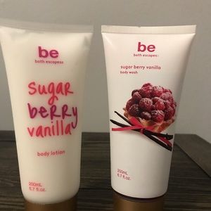New Sugar & Berry Vanilla cream and body wash